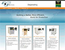 Tablet Screenshot of cti-depaneling.com